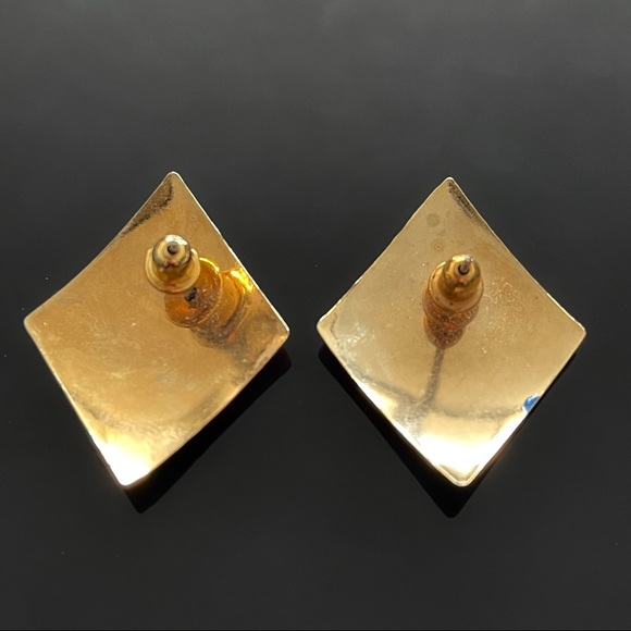 ✨Stunning Italy VTG Stud Earrings - Picture 2 of 2